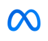 Meta logo representing the parent company of Facebook, Instagram, and WhatsApp
