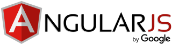 Official AngularJS logo representing a structural JavaScript framework for building dynamic web applications