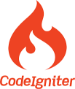 Official CodeIgniter logo representing a fast and lightweight PHP framework for building web applications