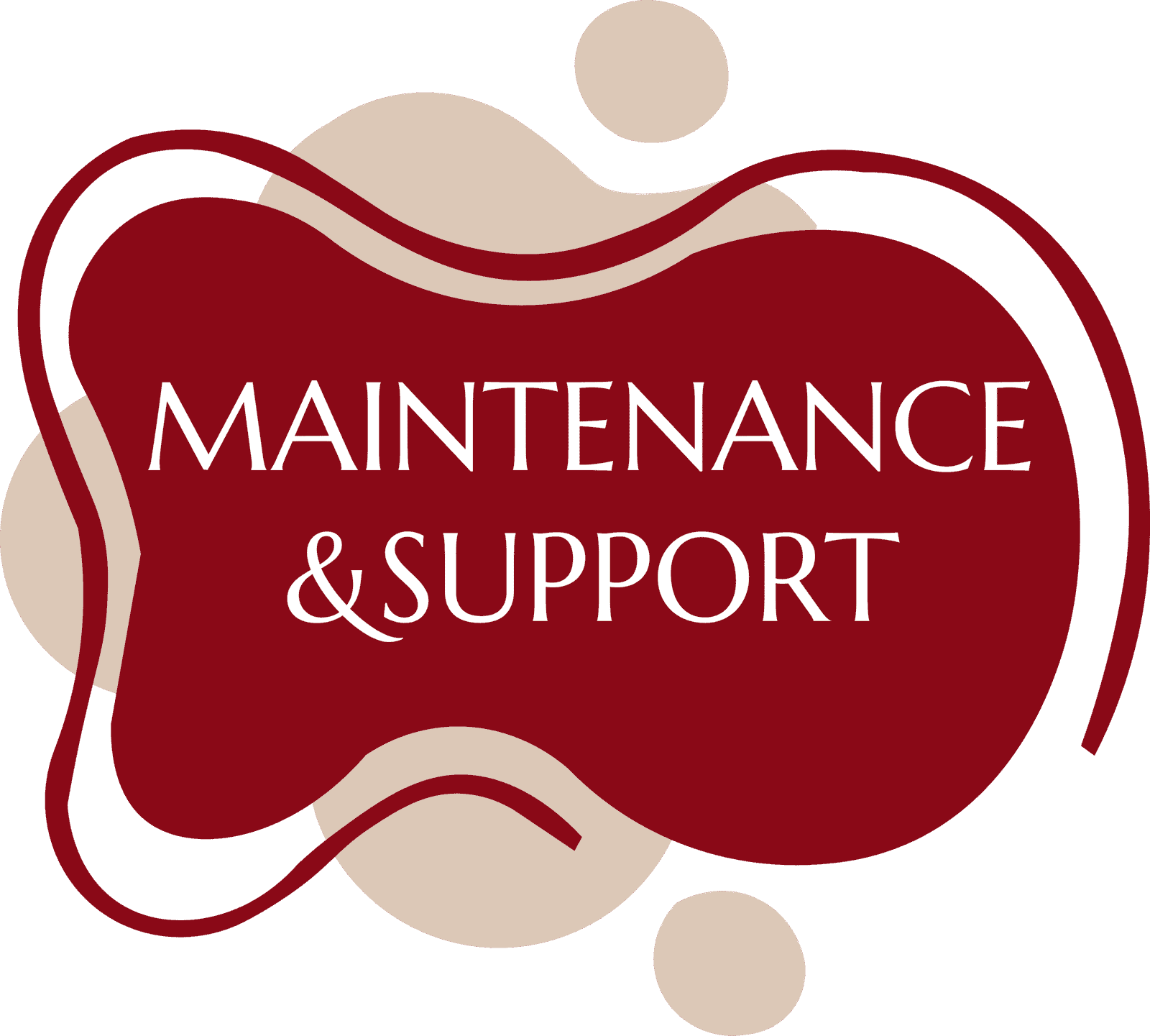Icon representing maintenance and support services for software and IT systems