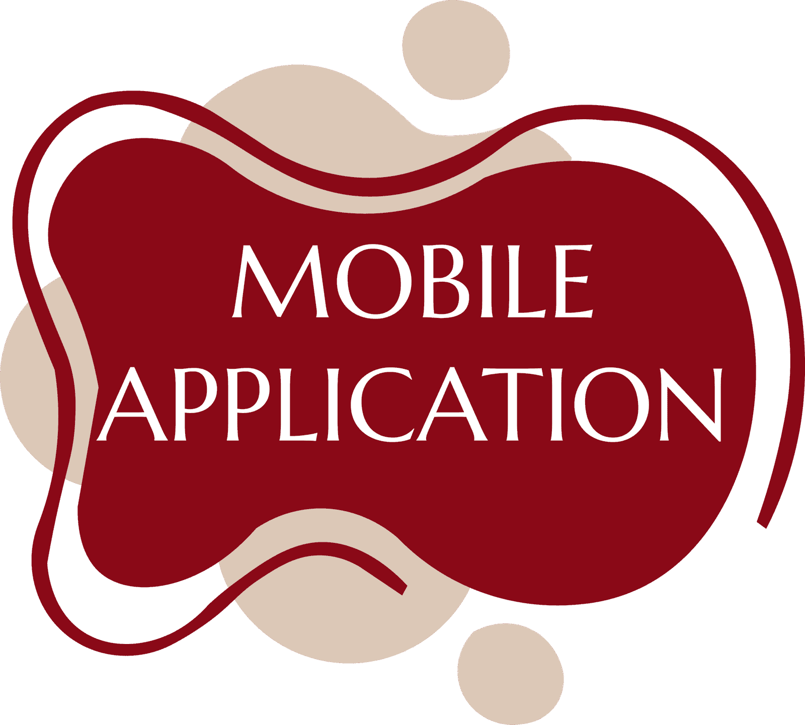 Illustration representing mobile application development for smartphones and tablets