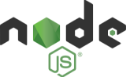 Official Node.js logo representing an open-source JavaScript runtime environment for server-side programming