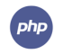 Official PHP logo representing a widely-used server-side scripting language for web development
