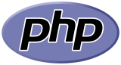 Official PHP logo representing a widely-used server-side scripting language for web development
